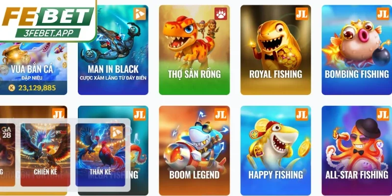 Trải nghiệm nhiều trò chơi hấp dẫn, đồ họa sống động