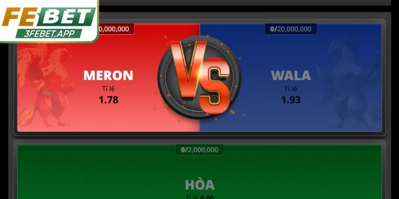 Ba lựa chọn chính tối ưu trải nghiệm đá gà Febet