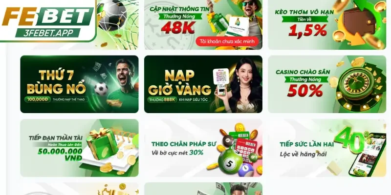 Đăng nhập Febet để nhận nhiều ưu đãi