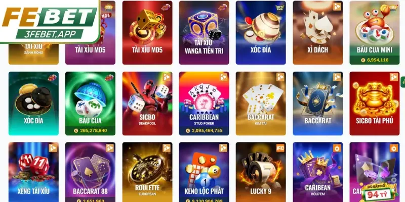 Nạp tiền Febet để có thể tham gia cá cược